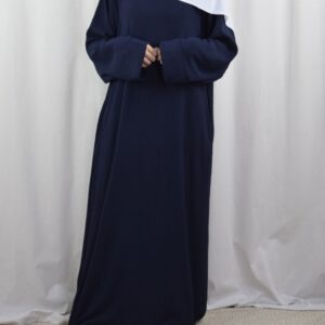 Donkerblauwe abaya